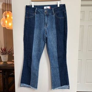 CAbi‎ Two-Tone Blue Flare Jeans